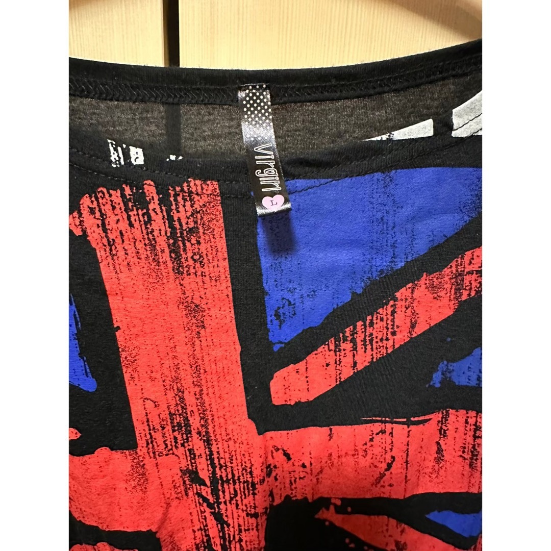 Tシャツ　国旗　イギリス　中古　ノーブランド レディースのトップス(Tシャツ(半袖/袖なし))の商品写真