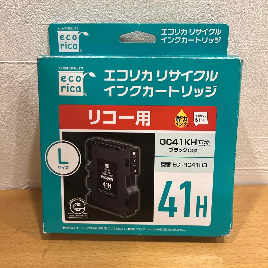 ecorica 互換リサイクルインクカートリッジ ECI-RC41HB インテリア/住まい/日用品のオフィス用品(その他)の商品写真