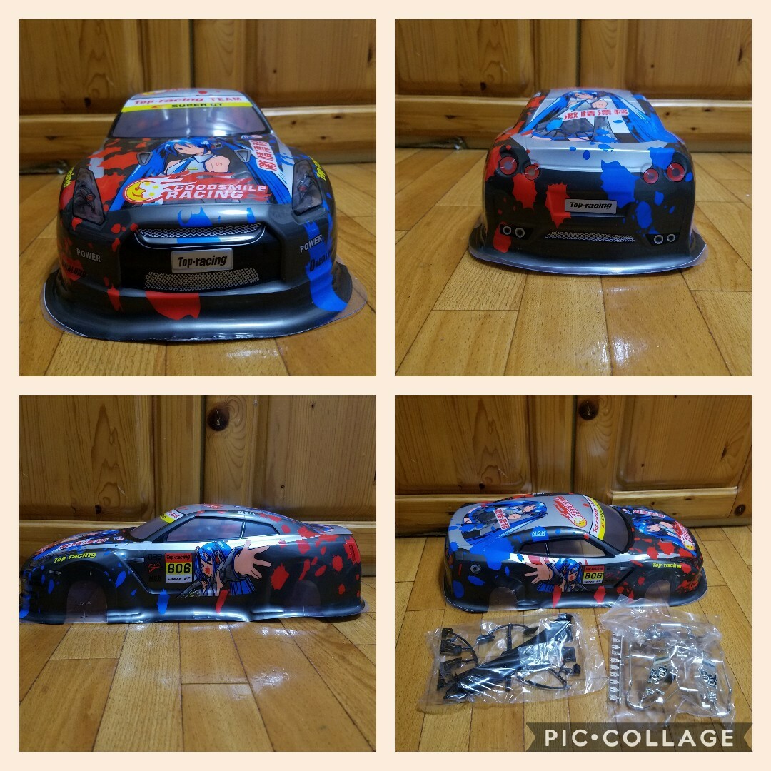 1/10 ラジコン ボディ 痛車 ドリフト ライト パーツ TT01 TT02の 1/10 ラジコン ボディ 痛車 ドリフト ライト パーツ TT01 TT02の