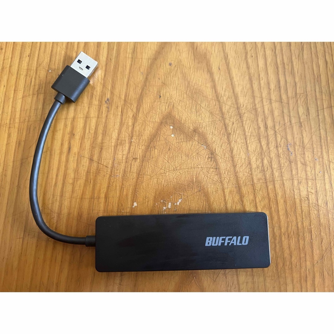 Buffalo(バッファロー)のバッファロー USB3.0 4ポート バスパワーハブ ブラック スマホ/家電/カメラのPC/タブレット(PC周辺機器)の商品写真