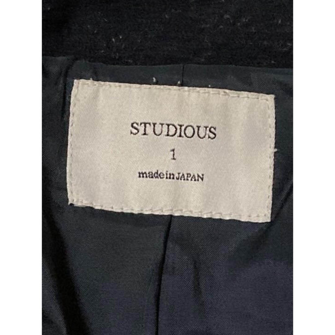 STUDIOUS(ステュディオス)のステュディオス　ダッフルコート紺系フード付S　MADE IN JAPAN レディースのジャケット/アウター(ダッフルコート)の商品写真