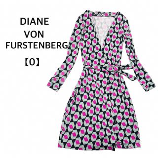 レディース★週末SALE・早い者勝ち！★DVF リーフ柄ラップワンピース