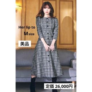 Her lip to - Two-Tone Drape Dressの通販 by まゆゆ｜ハーリップトゥ