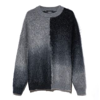 メンズWEIRDOウィアード 2019AW SWEATER WOLF BAITウルフ セーター ニット【M】【MKNA72698】