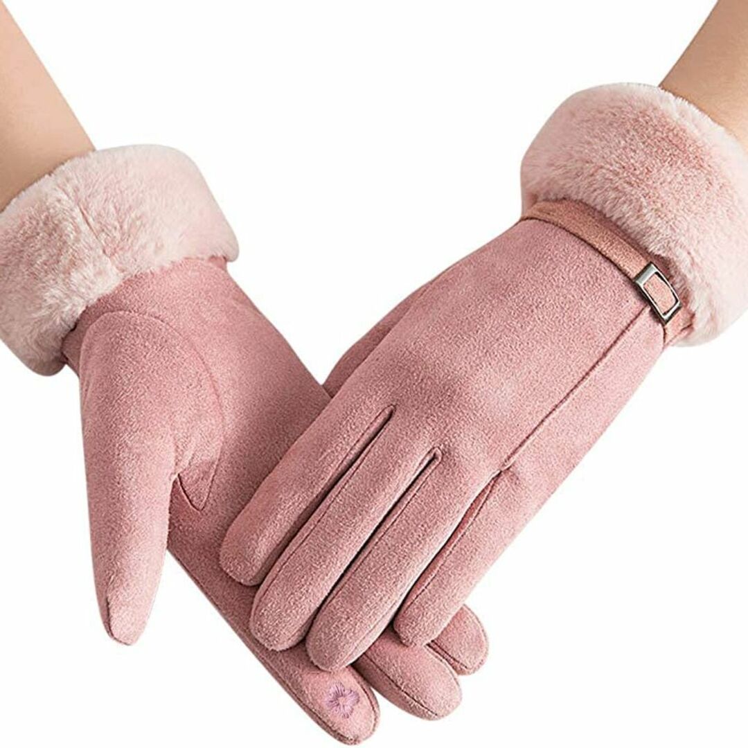 【色: Aピンク】[BAYAGIN] 手袋 レディース 防寒 スマホ操作対応 秋 レディースのファッション小物(その他)の商品写真