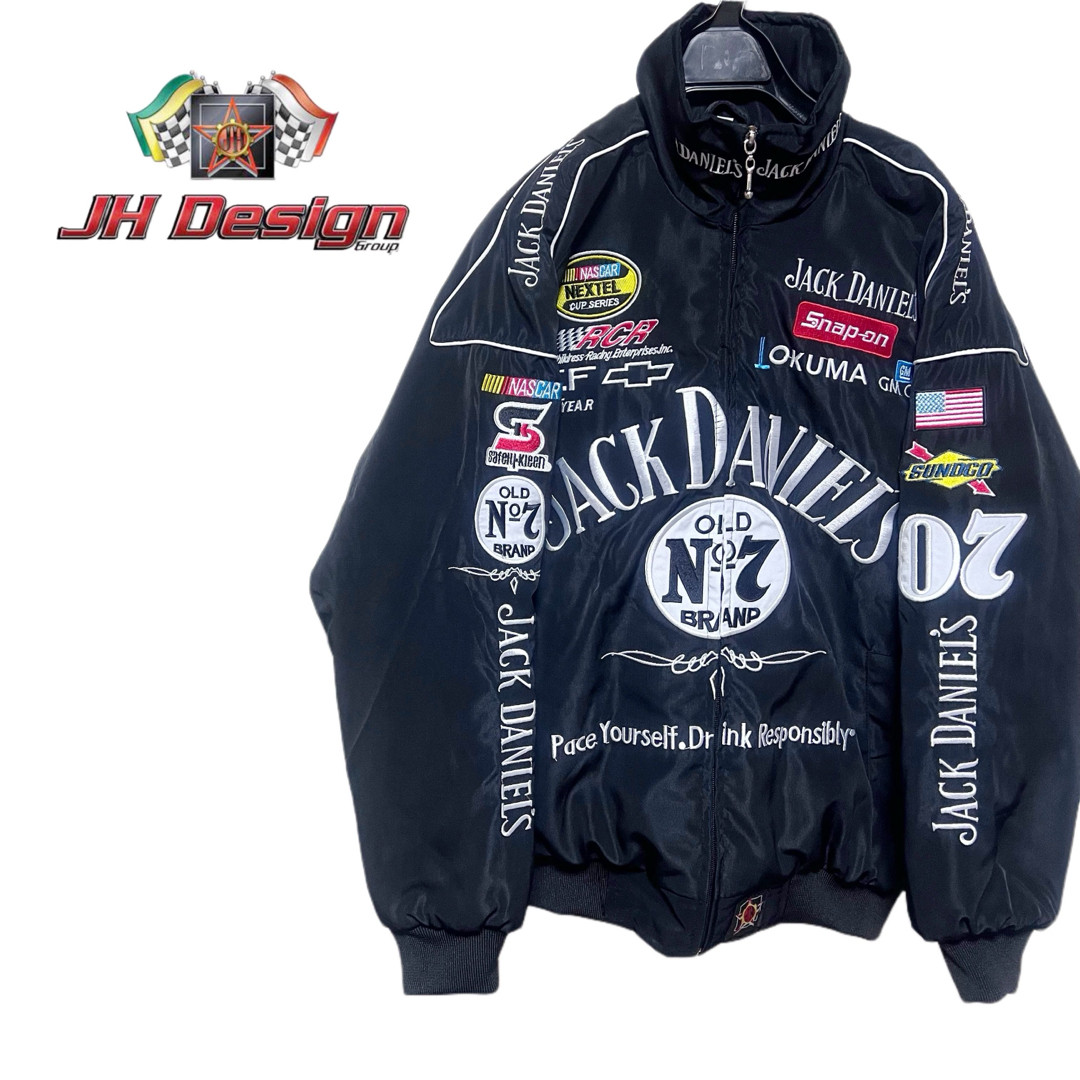 [希少Jack daniels×Jeff hamiltonレーシングジャケット