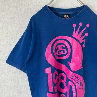 ステューシー Tシャツ・カットソー(メンズ)（ピンク/桃色系）の通販