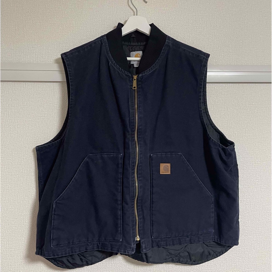 carhartt(カーハート)の希少　カーハート　ダックベスト 2XL ダークネイビー メンズのトップス(ベスト)の商品写真