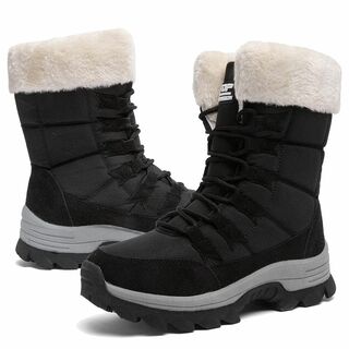 [Maxome] スノーブーツ レディース 防寒ブーツ 冬用ブーツ 裏起毛 綿靴(その他)