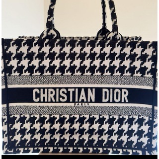 クリスチャンディオール(Christian Dior)のDIORブックトート 千鳥柄(トートバッグ)