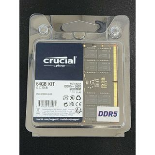 クルーシャル(crucial)のcrucial DDR5-5600 CT2K32G56C46S5(PCパーツ)