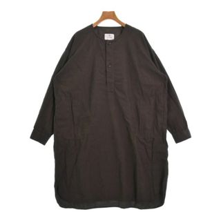 HARROW TOWN STORES シャツワンピース F 茶 【古着】【中古】(その他)