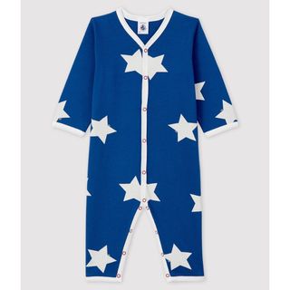 プチバトー(PETIT BATEAU)のプチバトー　足なしロンパース　　星柄プリント　スター(ロンパース)