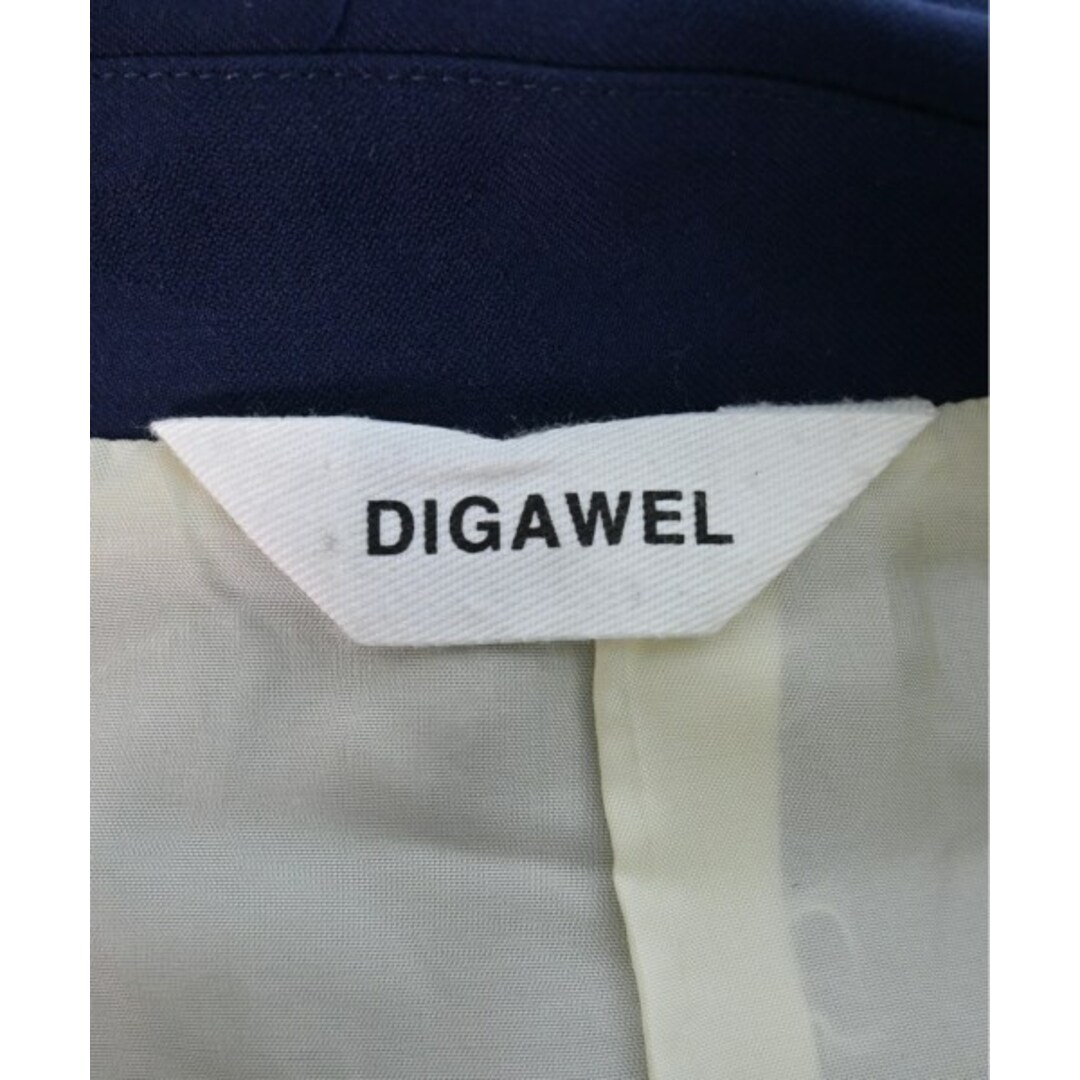 DIGAWEL(ディガウェル)のDIGAWEL ディガウェル ステンカラーコート 2(M位) 紺 【古着】【中古】 メンズのジャケット/アウター(ステンカラーコート)の商品写真