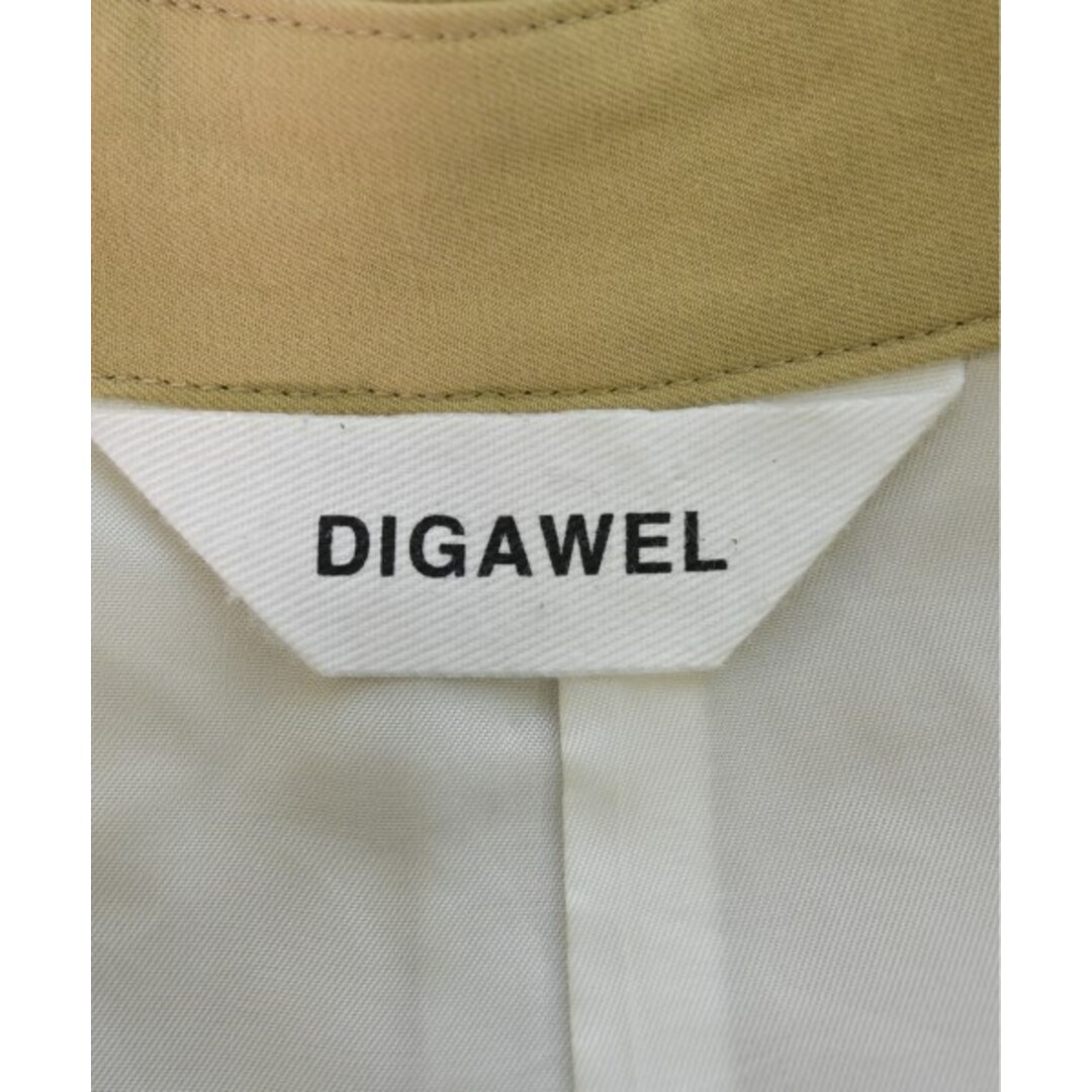 DIGAWEL(ディガウェル)のDIGAWEL ディガウェル ステンカラーコート 0(XS位) ベージュ 【古着】【中古】 メンズのジャケット/アウター(ステンカラーコート)の商品写真