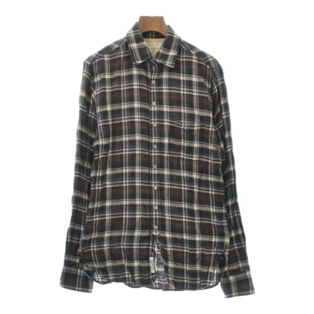 Rag & Bone(ラグアンドボーン)のrag & bone カジュアルシャツ S エンジx紺x紫等(チェック) 【古着】【中古】 メンズのトップス(シャツ)の商品写真