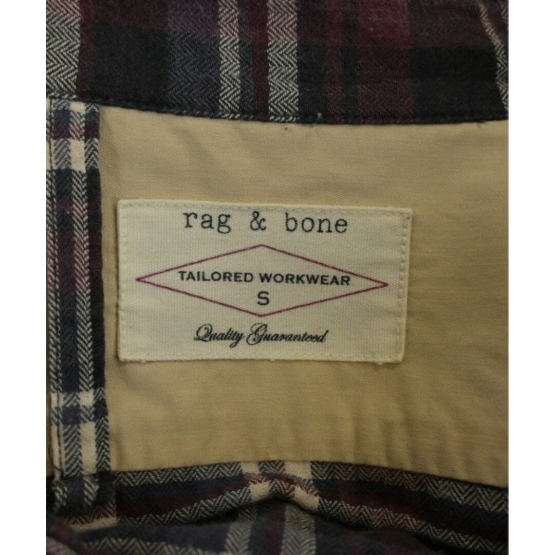 Rag & Bone(ラグアンドボーン)のrag & bone カジュアルシャツ S エンジx紺x紫等(チェック) 【古着】【中古】 メンズのトップス(シャツ)の商品写真