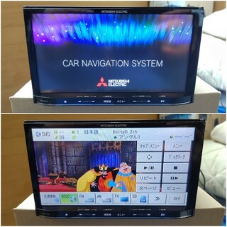 ミツビシデンキ(三菱電機)の三菱 ナビ 型式 NR-MZ33-3 Bluetooth DVD SDカード(カーナビ/カーテレビ)