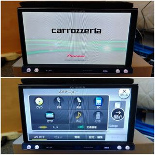 カロッツェリア(カロッツェリア)のcarrozzeria 楽ナビ AVIC-MRZ007 DVD フルセグ(カーナビ/カーテレビ)