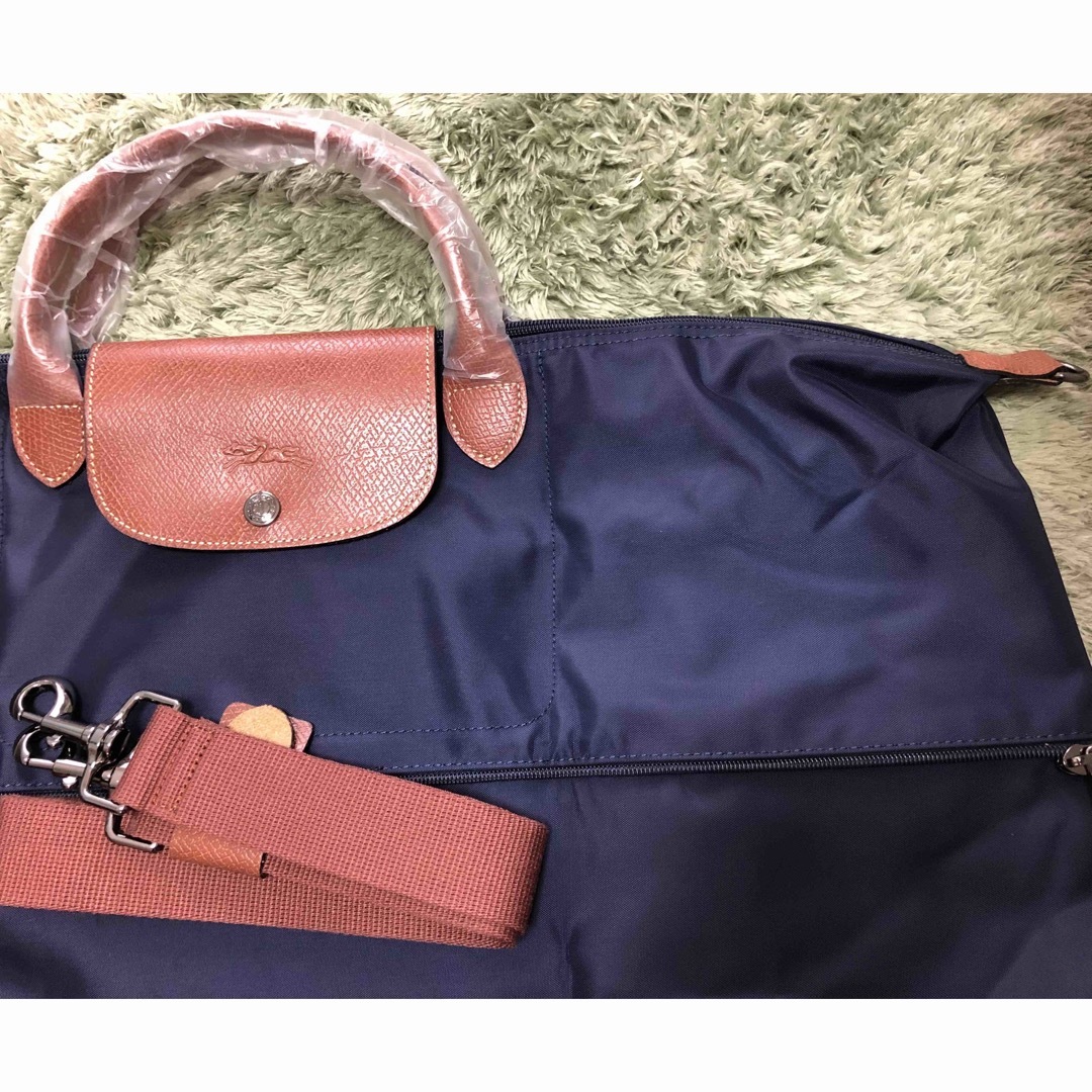 LONGCHAMP(ロンシャン)の【新品】ロンシャン ルプリアージュオリジナルTRAVEL BAGボストンネイビー レディースのバッグ(ボストンバッグ)の商品写真