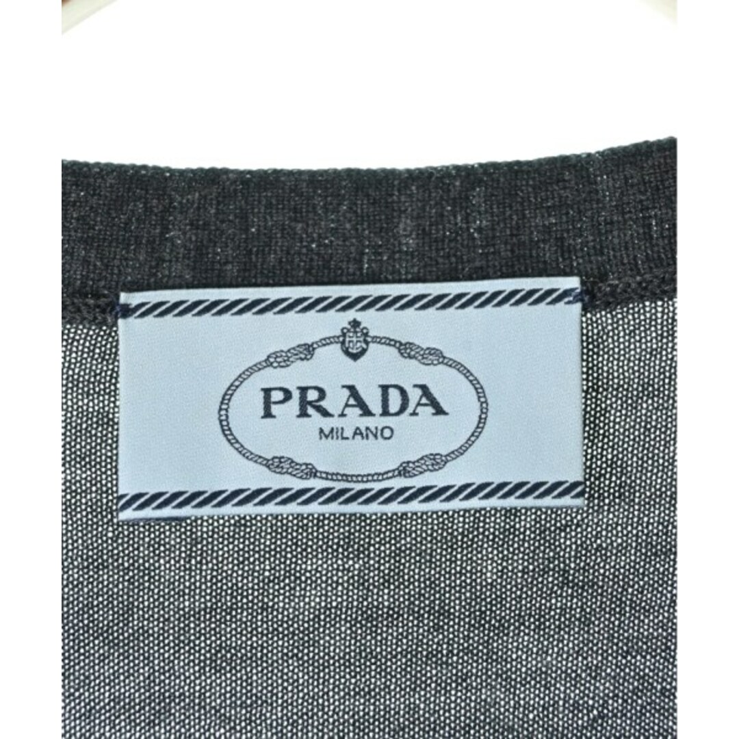 PRADA(プラダ)のPRADA プラダ カーディガン 36(XS位) グレー 【古着】【中古】 レディースのトップス(カーディガン)の商品写真