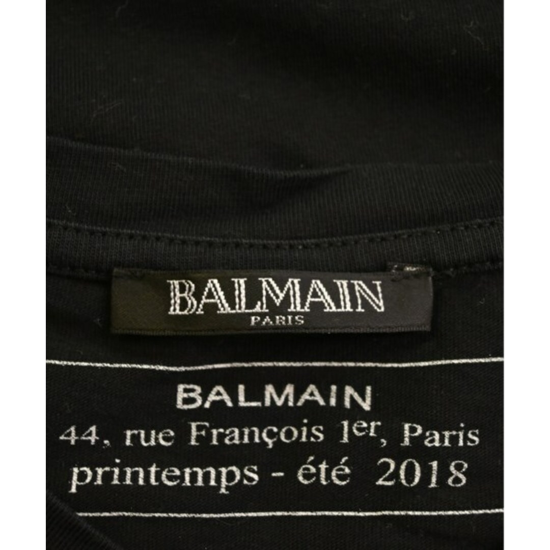 BALMAIN(バルマン)のBALMAIN バルマン Tシャツ・カットソー S 黒 【古着】【中古】 メンズのトップス(Tシャツ/カットソー(半袖/袖なし))の商品写真