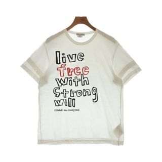 コムデギャルソン(COMME des GARCONS)のCOMME des GARCONS Tシャツ・カットソー L 白 【古着】【中古】(Tシャツ/カットソー(半袖/袖なし))