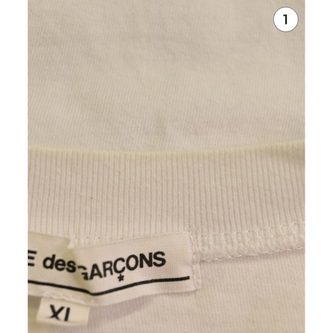 COMME des GARCONS(コムデギャルソン)のCOMME des GARCONS Tシャツ・カットソー XL 白 【古着】【中古】 メンズのトップス(Tシャツ/カットソー(半袖/袖なし))の商品写真