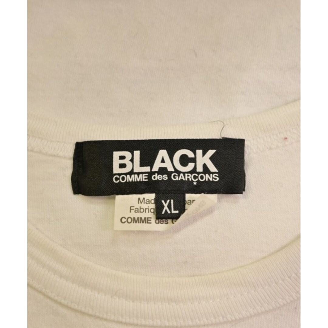 BLACK COMME des GARCONS(ブラックコムデギャルソン)のBLACK COMME des GARCONS Tシャツ・カットソー XL 白 【古着】【中古】 メンズのトップス(Tシャツ/カットソー(半袖/袖なし))の商品写真