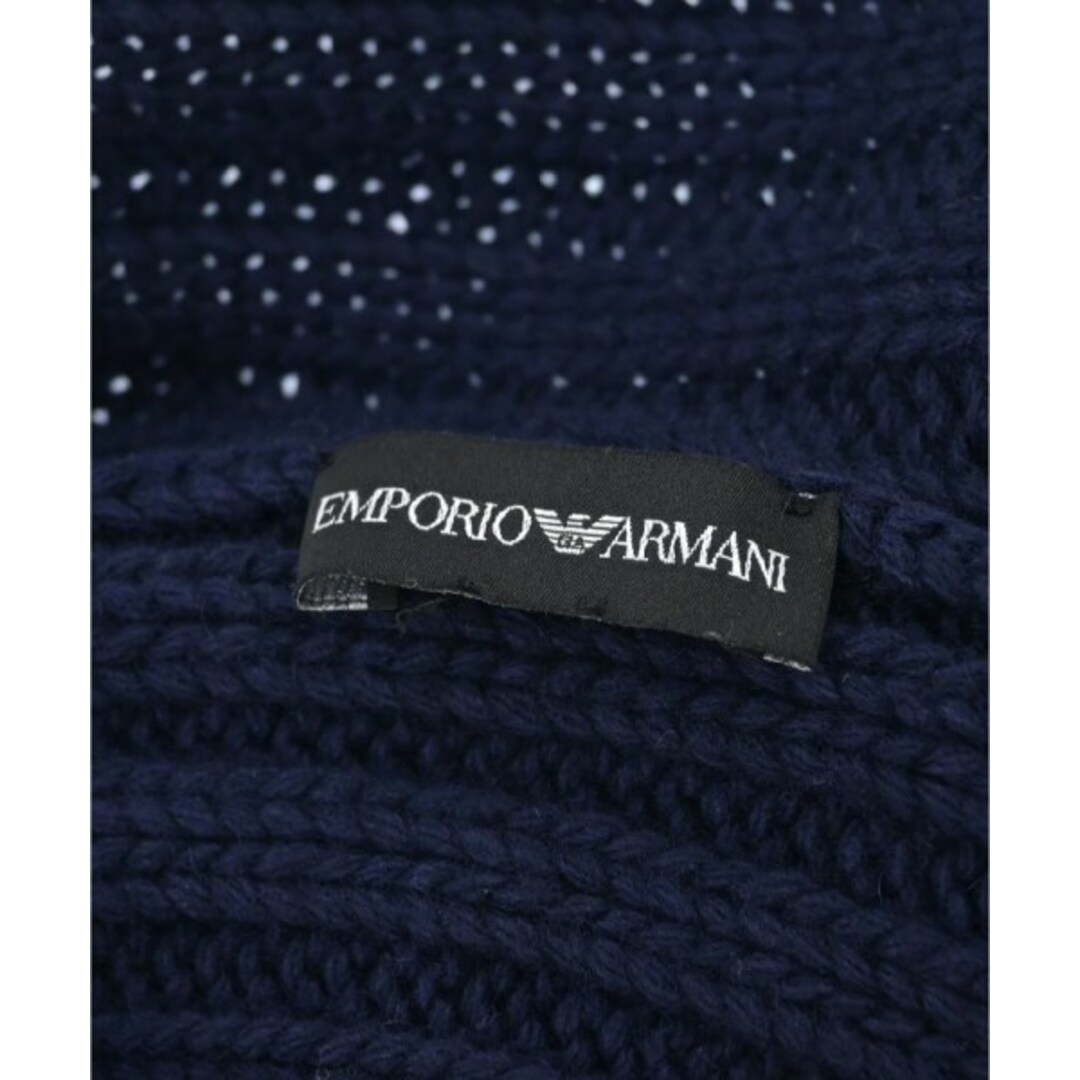 Emporio Armani(エンポリオアルマーニ)のEMPORIO ARMANI エンポリオアルマーニ マフラー - 紺 【古着】【中古】 レディースのファッション小物(マフラー/ショール)の商品写真