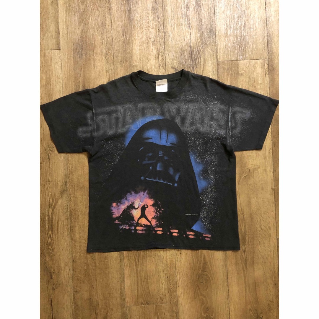 VINTAGE(ヴィンテージ)の90's XL！HanesボディTシャツ 公式STAR WARSスターウォーズ メンズのトップス(Tシャツ/カットソー(半袖/袖なし))の商品写真