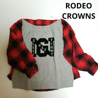 ロデオクラウンズ(RODEO CROWNS)の【新品タグ付】RODEO CROWNS 異素材スウェット トレーナー(トレーナー/スウェット)