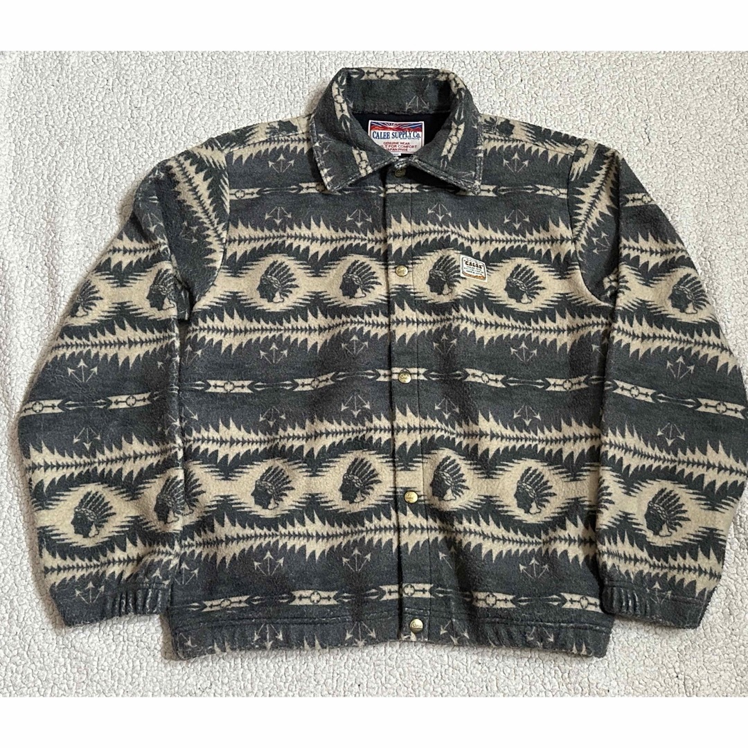 CALEE(キャリー)のCALEE キャリー　NATIVE 柄　FLEECE JACKET キャンプ メンズのトップス(シャツ)の商品写真