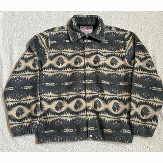 キャリー(CALEE)のCALEE キャリー　NATIVE 柄　FLEECE JACKET キャンプ(シャツ)