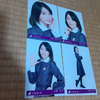 ノギザカフォーティーシックス(乃木坂46)の乃木坂46 生駒里奈インフルエンサーL版生写真4枚コンプ(アイドルグッズ)