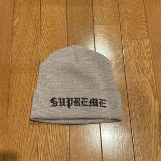 シュプリーム(Supreme)の希少 Supreme starter グレー ビーニー ニット帽(ニット帽/ビーニー)