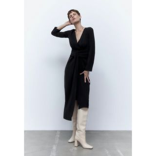 ザラ(ZARA)のZARAロングワンピース　S(ロングワンピース/マキシワンピース)