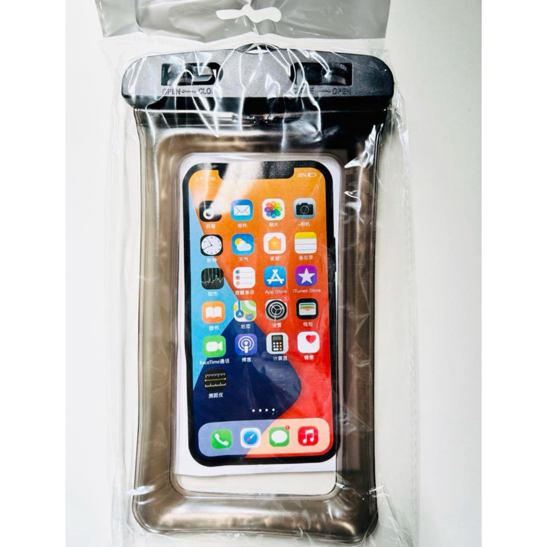 防水スマホケース 2点セット ストラップ カバー iPhone Android スマホ/家電/カメラのスマホアクセサリー(Androidケース)の商品写真