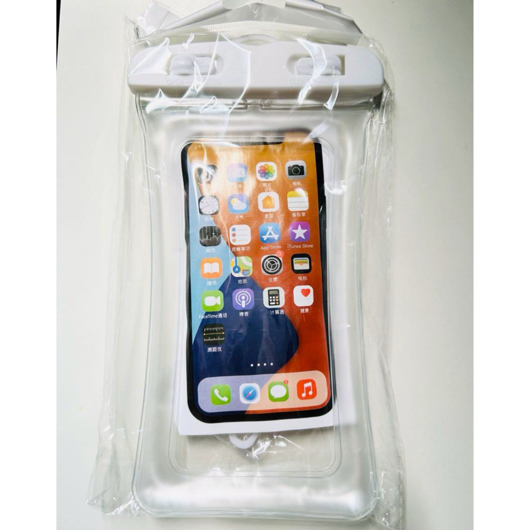 防水スマホケース 2点セット ストラップ カバー iPhone Android スマホ/家電/カメラのスマホアクセサリー(Androidケース)の商品写真