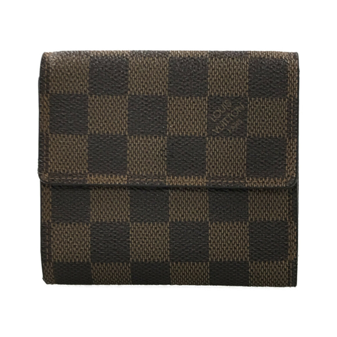 2付属品ルイヴィトン Louis Vuitton 三つ折り財布 Wホック メンズ