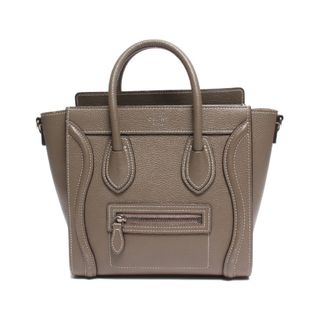 セリーヌ(celine)のセリーヌ CELINE レザーハンドバッグ グレージュ系 レディース(ハンドバッグ)