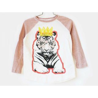 ステラマッカートニー(Stella McCartney)の【春物 新入荷!】[ステラ マッカートニーキッズ/Stella McCartney kids]110cm 長袖Tシャツ/長袖カットソー/ロンT ピンク×白【中古】子供服 キッズ kids 女の子 春秋 tops 402042(Tシャツ/カットソー)