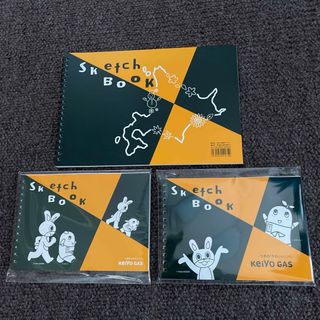 スケッチブック　ふなっしー　京葉ガス　北海道　3冊セット(ノート/メモ帳/ふせん)