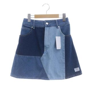 ミルクフェド(MILKFED.)のミルクフェド 23SS PATCHWORK DENIM MINI SKIRT(ミニスカート)