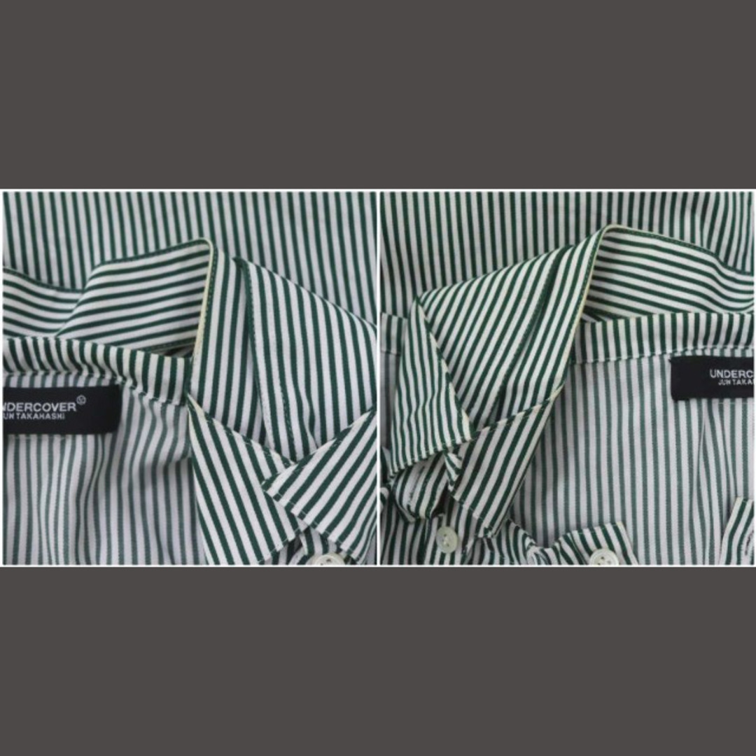 UNDERCOVER(アンダーカバー)のアンダーカバー デザインネックストライプシャツブラウス UCW1405 レディースのトップス(シャツ/ブラウス(長袖/七分))の商品写真