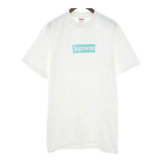 シュプリーム(Supreme)のシュプリーム ティファニー コラボ ボックスロゴ Tシャツ メンズ ホワイト Supreme 【中古】 【アパレル・小物】(Tシャツ/カットソー(半袖/袖なし))