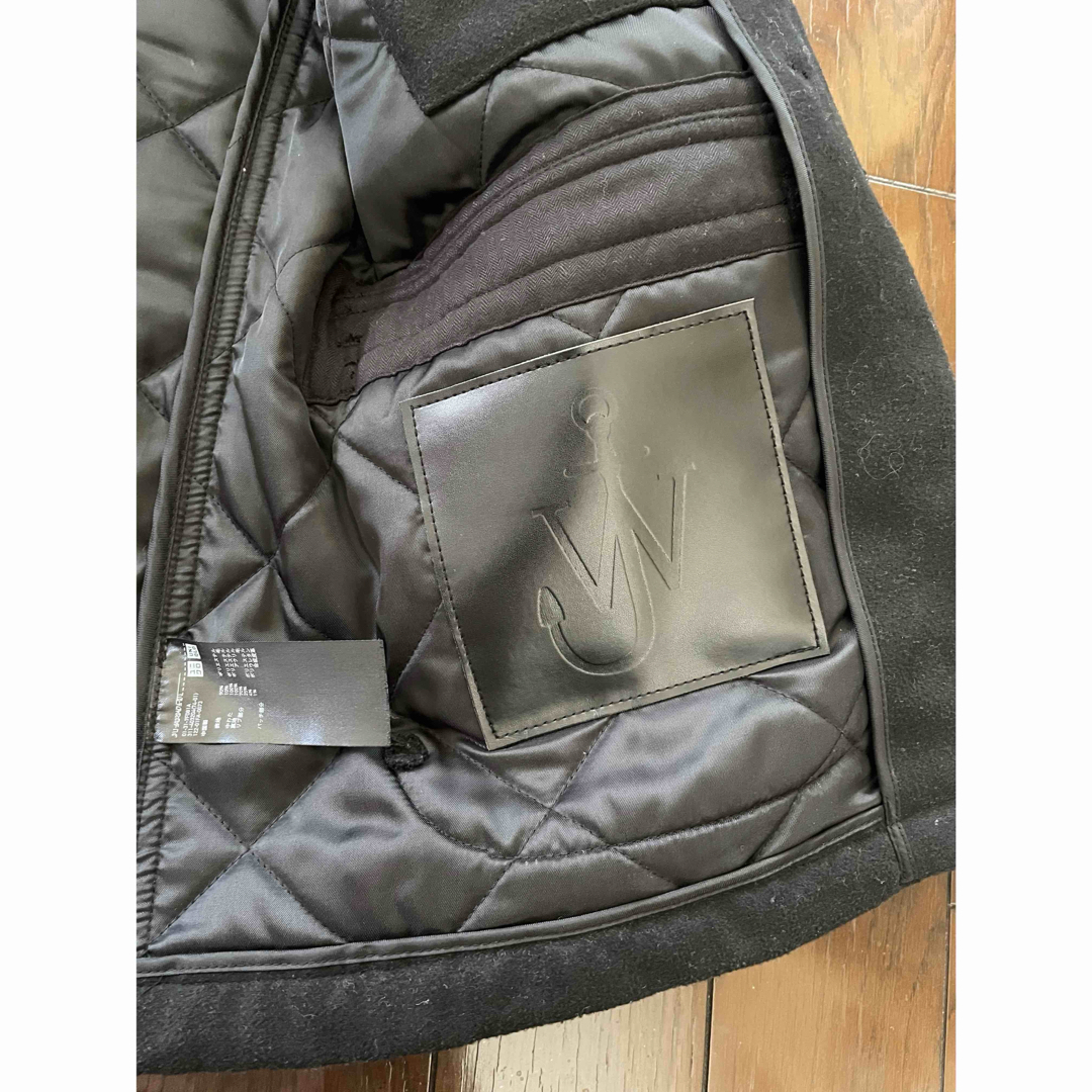UNIQLO(ユニクロ)の美品　ユニクロjwanderson キルティングジャケット衿ニット(S)黒 メンズのジャケット/アウター(ステンカラーコート)の商品写真