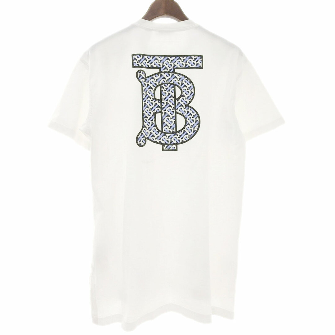 BURBERRY(バーバリー)のバーバリー モノグラムモチーフ コットン Tシャツ 8048811 レディース ホワイト BURBERRY 【中古】 【アパレル・小物】 レディースのトップス(Tシャツ(半袖/袖なし))の商品写真