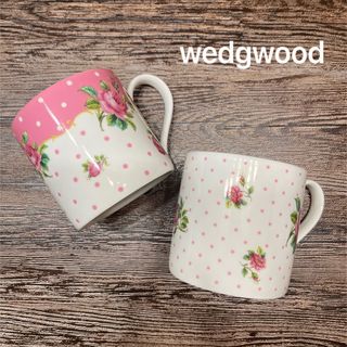 ウェッジウッド(WEDGWOOD)のWEDGWOOD ウェッジウッド マグカップ 花柄 可愛い 新品未使用 箱つき(グラス/カップ)