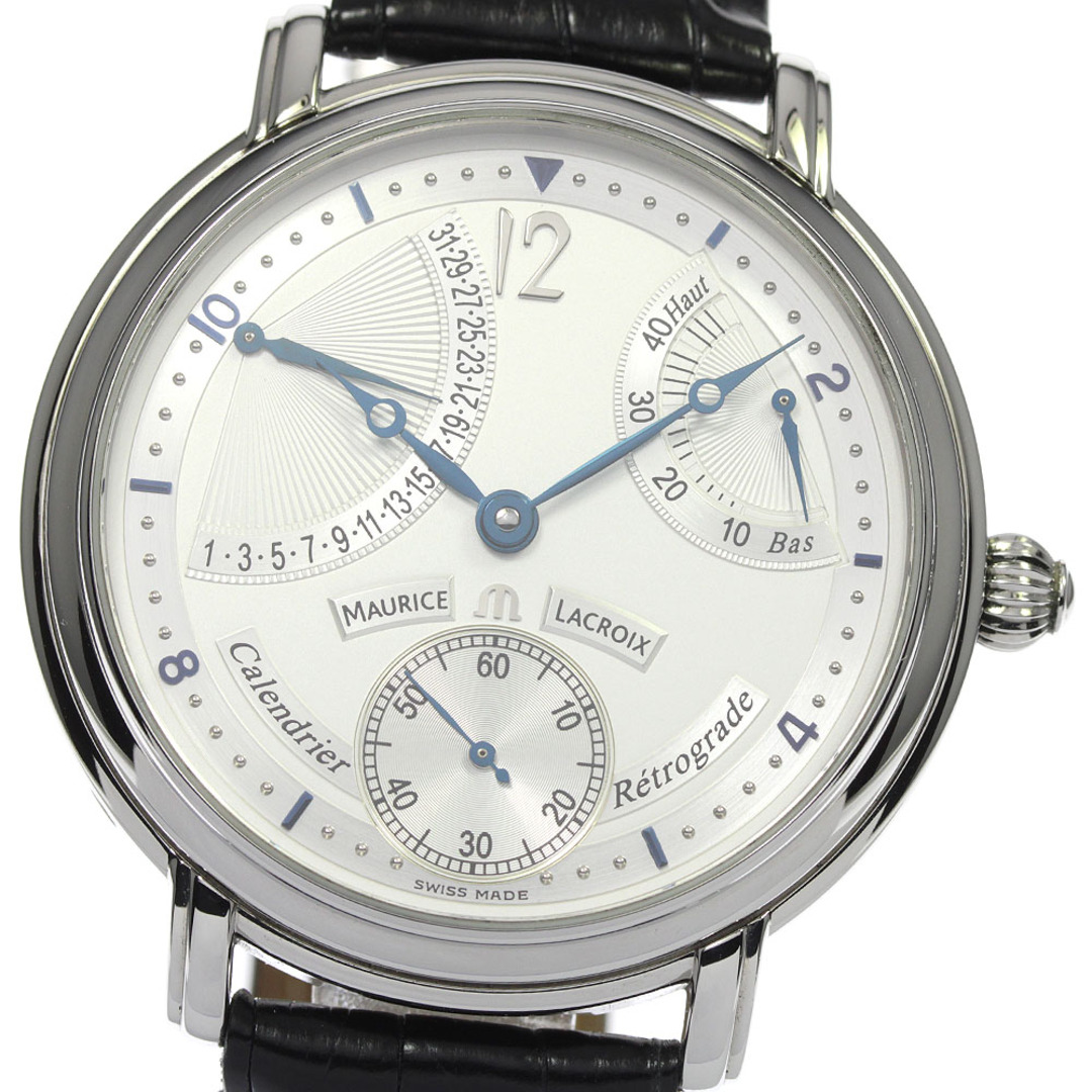 MAURICE LACROIX(モーリスラクロア)のモーリス・ラクロア Maurice Lacroix 76840 マスターピース カランドリエ レトログラード 手巻き メンズ _800116 メンズの時計(腕時計(アナログ))の商品写真